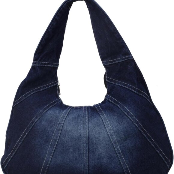 Handbags - Denim Tote Bag Women Casual Large Capacity Shoulder Handbag